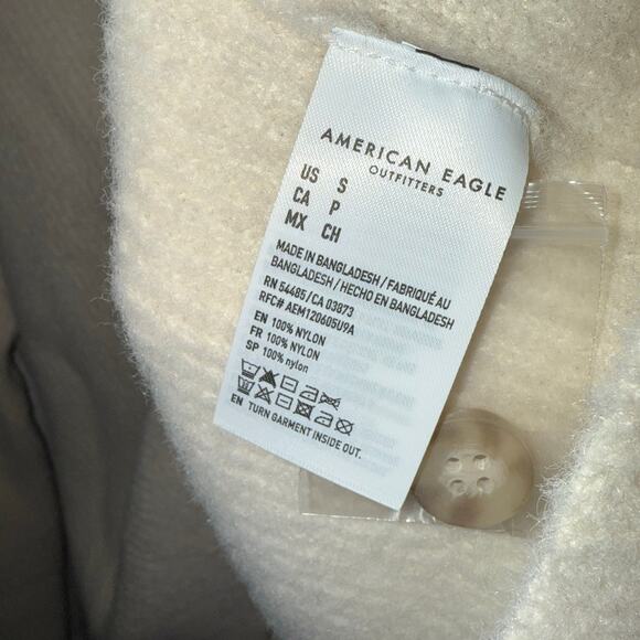 American Eagle Women's Button Up Cream Cardigan size S - Picture 5 of 6